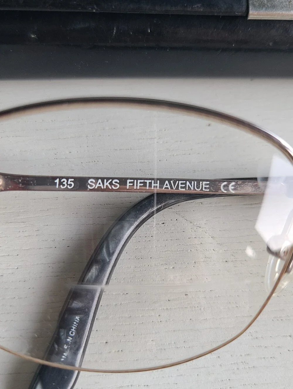 Saks Fifth Avenue Titanium Glasses with Case